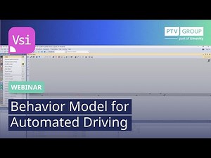 Behavior Model for Automated Driving | PTV Vissim | Webinar