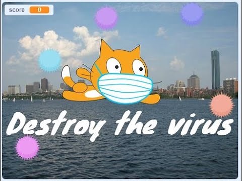 Scratch Tutorial | Destroy The Virus | Scratch Tutorial Coronavirus Game | Scratch Easy Beginner
