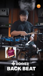 Baby Tee Drum Cover DONNER BACKBEAT #ctmusic #donner #backbeat #drumcover | CT Music Shop / Chordtabs