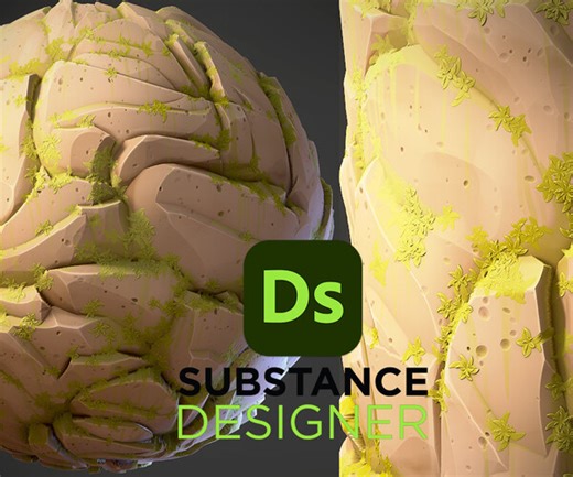 ArtStation - Stylized Rock Cliff - Substance 3D Designer | Game Assets