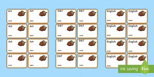 Acorn Themed Editable Book Labels