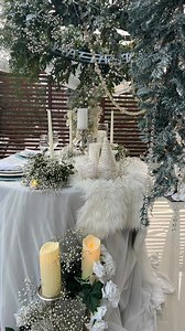 TableSettingCo on Instagram: "For our most elaborate setting yet, we were asked to create an intimate table dinner for two, with dreamy wonderland vibes ❄️ 💭 #winterscapes #tablefortwo #intimatedinnersetting #eveningscapes #whitedecor #whitewedding #whitetablescape #stunningdecor"