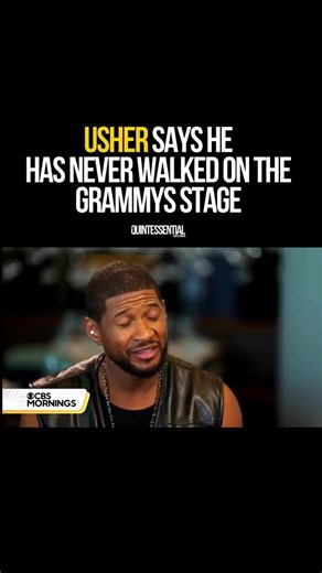 Usher: A Grammy Winner Yet to Accept on Stage