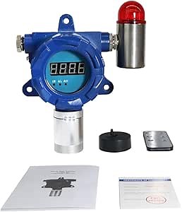 GasDog Fixed Chlorine (Cl2) Gas Detector, Wall Mounted Gas Detector Monitor, 0-50ppm Chlorine Leak with Sound & Light Alarm and Real-Time Display (4-20mA,2NO+2NC) - Amazon.com