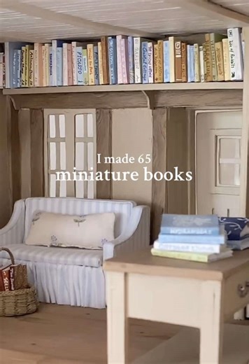 I made 65 miniature books 📚🏠 Can you tell I’m the daughter of a librarian? Here’s a little tutorial showing you how to make some yourself! You will need: 🤍 Regular paper 🤍 Cardstock or any type of thick paper 🤍 PVA Glue 🤍 Paints, colored pencils or pens 🤍Scissors and an exactoknife 🤍Clips of any kind Hope you find this tutorial useful! Let me know if you make any books of your own! #sylvaniandiy #sylvanianfamilies #calicocritters #miniatures #miniaturefurniture #tutorial #DIY #crafts #do