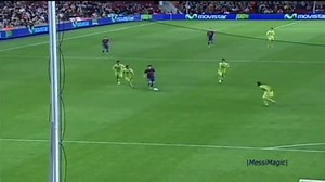 19 Year old Messi dribbling the whole team & scoring