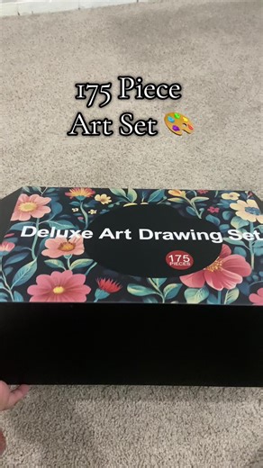 175 Piece Art Set 🎨 perfect for a gift or even personal use ✨✨✨ #artsupplies #artistsoftiktok #artkit #drawingkit #arttok