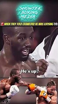 That one time they told Crawford he was loosing against Shawn Porter 👀