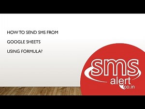 Formula to send SMS from Google Sheets - Revealed
