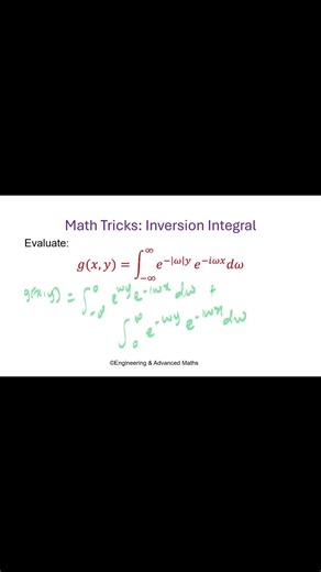 Math Tricks: Inversion Integrals #mathematics #maths