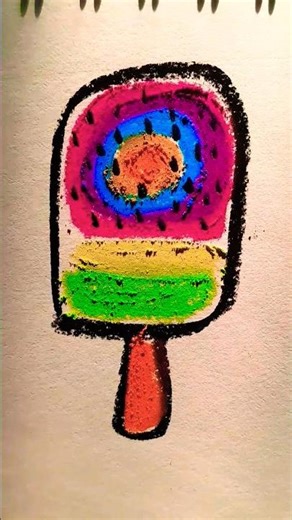 🌈🎀colorful #art #shortvideo #icecream