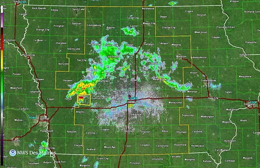 7.2K views · 92 reactions | 6:20pm Radar Update: Showers and storms continue to pop up and track across central Iowa this evening with a few stronger storms developing in the western portions of the state. Main threats with these storms will be strong winds, hail and heavy rainfall. | US National Weather Service Des Moines Iowa | Facebook