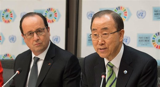 ‘Today is an historic day,’ says Ban, as 175 countries sign Paris climate accord