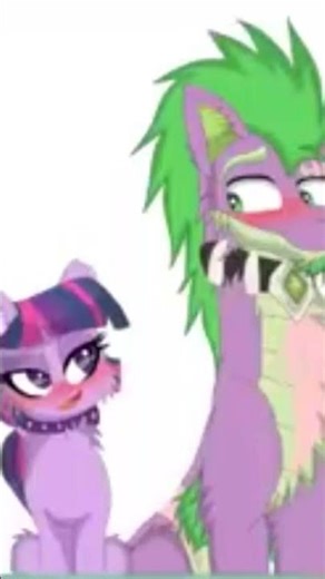 💜twilight sparkle💜 x 💚spike💚 #mlp #mylittlepony #shorts