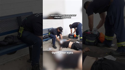 Firefighters rescue patient during overdose emergency