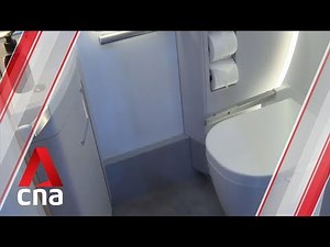 World's first expandable airplane toilet unveiled at Singapore Airshow