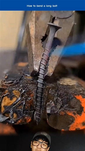 How to bend a long bolt