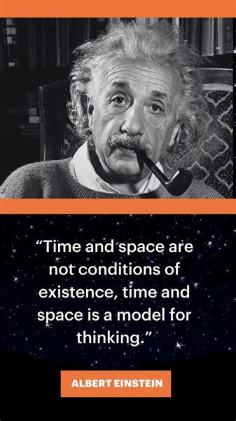 6.1K views · 106 reactions | “Time and space are not conditions of existence, time and space is a model for thinking.” —Albert Einstein | Closer To Truth | Facebook