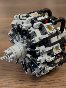 DIY 9 Cylinders Radial Engine #lego #technic #mechanical #legotechnic #diy #mechanism #legotechnicmoc #engineering #experiment #legofan | Bricks Master Builders