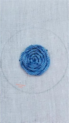 Wheel woven rose stitch pattern tutorial 🪡🪡🪡#crochet #handmade #embroidery