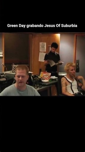 Green Day grabando Jesus Of Suburbia 🎸 #greenday #recording #behindthescenes