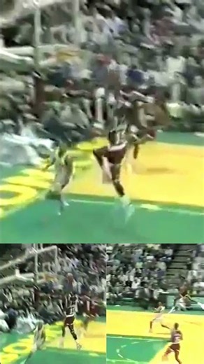 NBA Classic 467 | Mitchell Wiggins Fastbreak Dunk From Buck Johnson | HOU @ SEA - 1/15/90