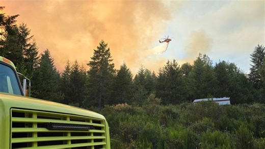 Wildfire in Mason County threatens 50 homes, evacuation orders issued