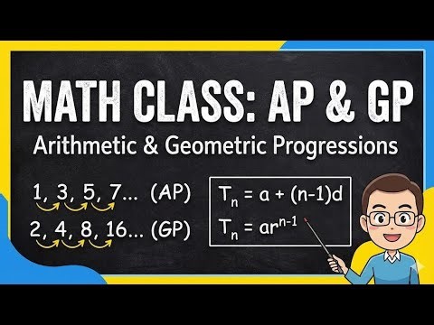 Sequences and Series: AP & GP Class for Beginners