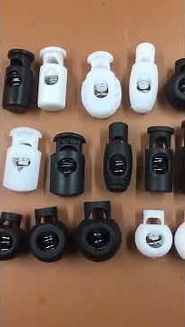 Plastic Cord Locks Single Hole Spring Toggle Stopper Cord Stops Fastener Toggles for Drawstrings