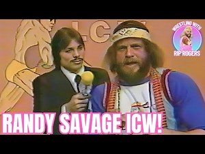 Randy Savage and Ronnie Garvin promos in ICW wrestling