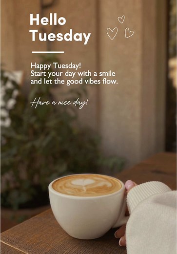 Hello Tuesday Aesthetic Greetings