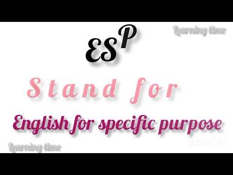 Definition of ESP, types, characteristics |English for specific purpose #esp #english