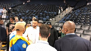 109K views · 7.8K reactions | CURRY'S FINAL EXIT: Stephen Curry walks off the Oracle hardwood one last time, and does so with class, a dapper suit, and with his family by his side. Here's a look back at other classic Warriors moments over 47 years in the beloved Oakland arena: https://abc7ne.ws/2X8JGTf | ABC7 News | Facebook
