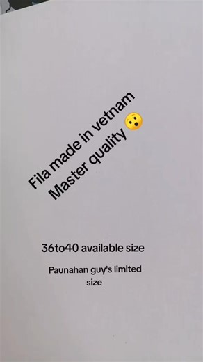 Master Quality Fila Shoes from Vietnam Available Now