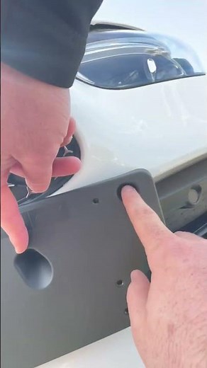 C300 front license plate bracket install