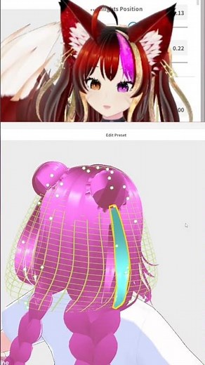 The SECRET to Perfect VTuber Hair (VRoid Tutorial) ✨ #vtuber