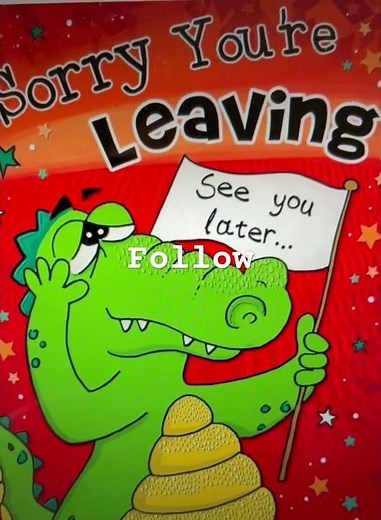 Sorry You’re Leaving Card See You Later Alligator A4 Size