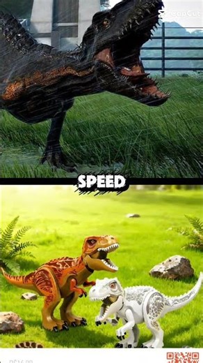 indoraptor vs t-rex lego