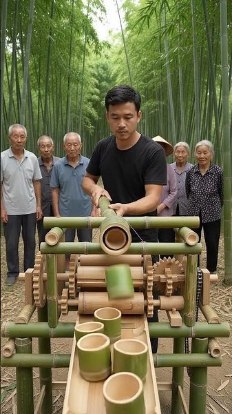 Amazing Bamboo Cup Making Machine | Long Bamboo to Beautiful Cups