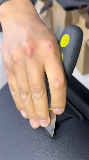 Installing a dashboard carpet neatly to protect the surface and give the interior a clean look #tool