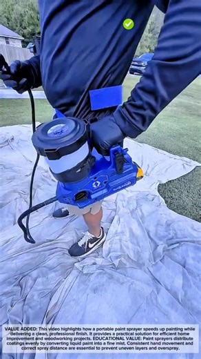 🎨 Portable Paint Sprayer for Fast, Even Coating #craftedeveryday
