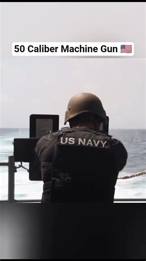 50 Caliber Machine Gun Fire Exercise 🇺🇲 #destroyer #50caliber #usmilitary #exercise #usnavy #army