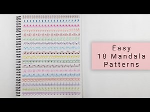 How to draw easy MANDALA ART for beginners | Basic Mandala Pattern ideas | Step by step tutorial