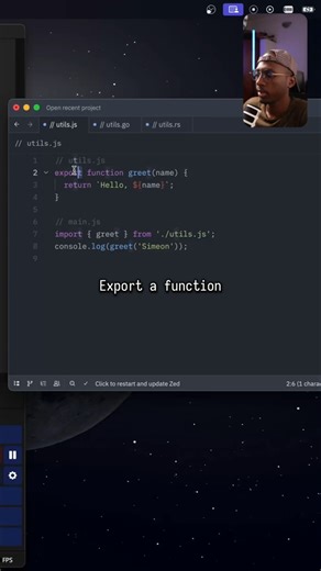 They all export differently... Go, Rust, and JavaScript 😮 #golang #rustlang #javascript #programming