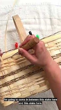 🧺How to Finish the Rim of a Cottagecore Market Basket #basketmaking