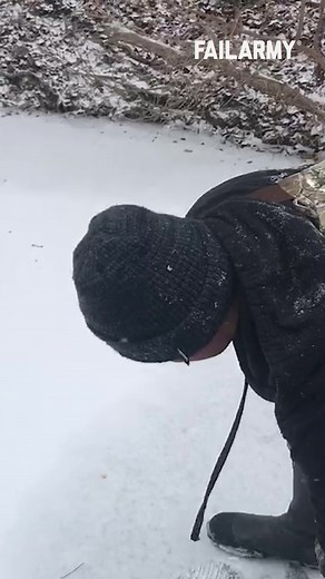 It's all fun and games until you drop into freezing cold water. 🥶 #FailArmy #icebreaker #greatfriends