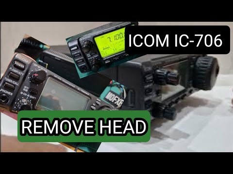 ICOM IC-706 MK11 Remove Head Unit