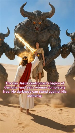One command. Total freedom. Jesus vs demons—and love won.🙏