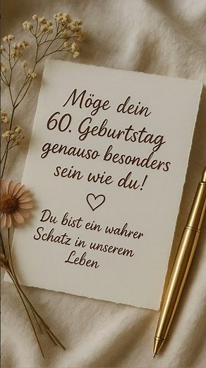 Herzliche Glückwünsche zum 60. Geburtstag – Persönlich & echt #shorts
