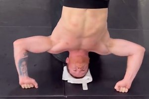 Canelo Alvarez shows off insane neck strength with extreme workout